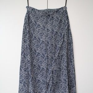 Blue & White Patterned Skirt